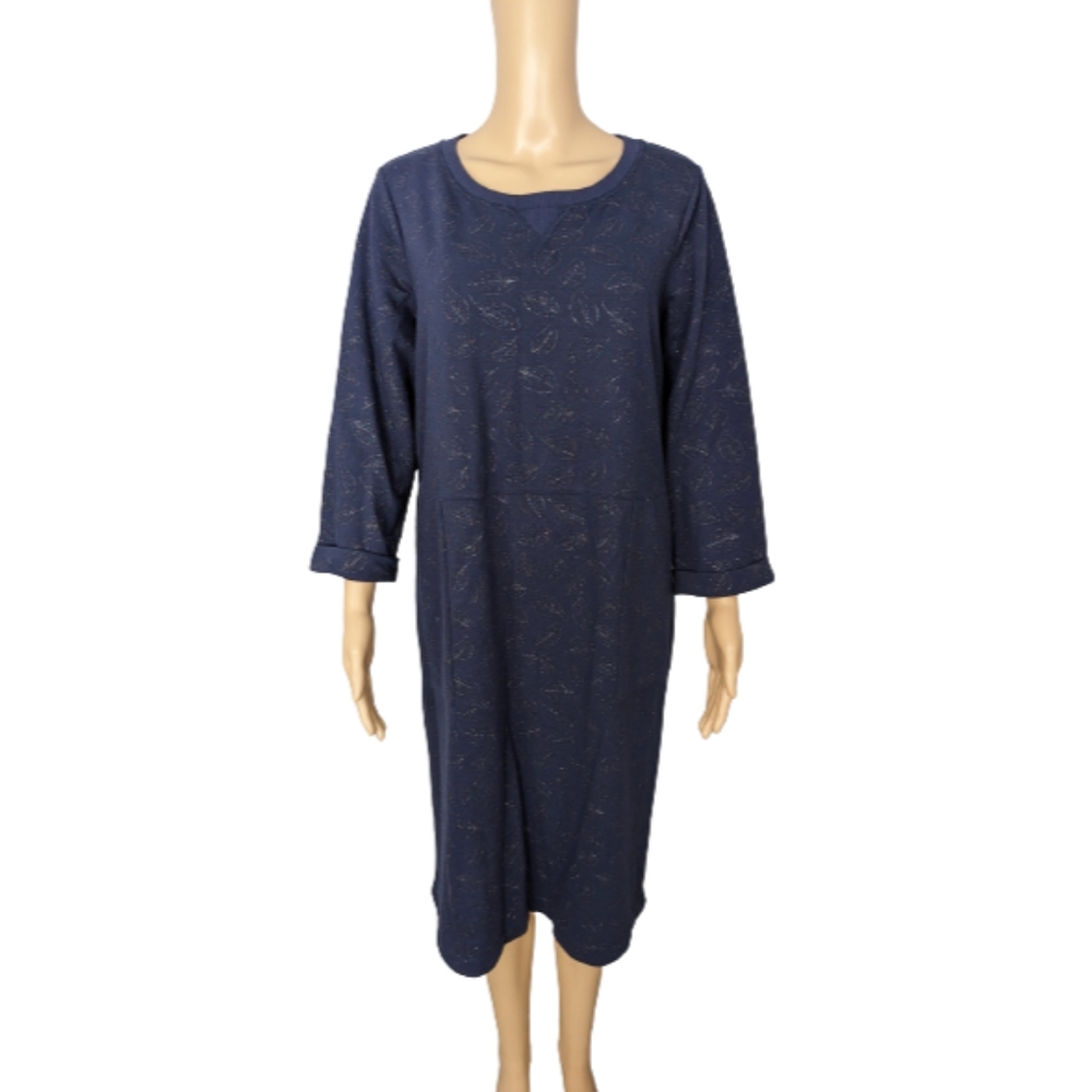 Boden Navy Hannah Sweatshirt Dress 14L